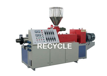 Konische Doppelschrauben-Plastikextruder-Maschine, Doppelschneckenextruder für PVC-Rohre