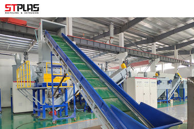 Halbautomatisches HDPE, das Maschine pp. PET Plastikbehälter-Abfallverwertungsanlageaufbereitet