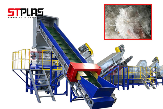 Automatische Plastiktaschen pp. PET Film-Reinigungs-Linie Abfall CER-ISO SGS-Bescheinigung 500kg/H
