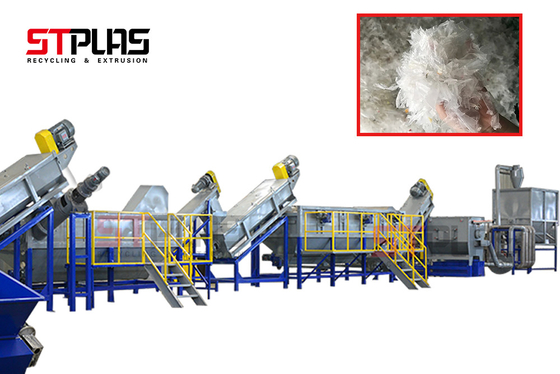 Film-Reinigungs-Linie Schrott PET 440v Plastik-pp., der trocknende Produktion zerquetschend aufbereitet